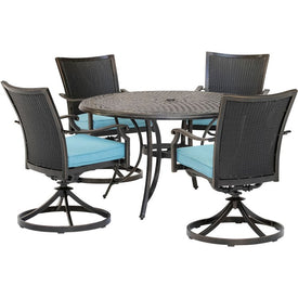 Traditions Five-Piece Dining Set with 48" Cast-Top Table