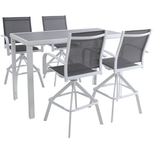NAPDN5PCBR-WHT Outdoor/Patio Furniture/Patio Dining Sets