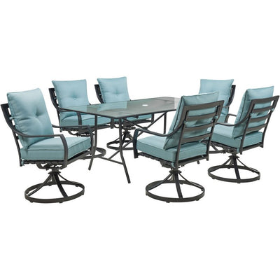 Product Image: LAVDN7PCSW-BLU Outdoor/Patio Furniture/Patio Dining Sets