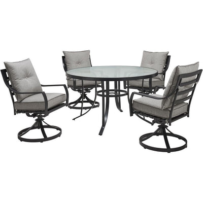 Product Image: LAVDN5PCSWRD-SLV Outdoor/Patio Furniture/Patio Dining Sets