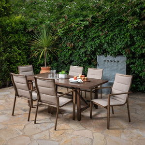 FAIRDN7PC-TAN Outdoor/Patio Furniture/Patio Dining Sets