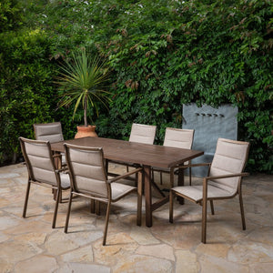 FAIRDN7PC-TAN Outdoor/Patio Furniture/Patio Dining Sets