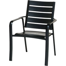 Cortino All-Weather Commercial-Grade Aluminum Slatted Dining Chair
