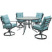 LAVDN5PCSWRD-BLU Outdoor/Patio Furniture/Patio Dining Sets
