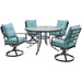 LAVDN5PCSWRD-BLU Outdoor/Patio Furniture/Patio Dining Sets