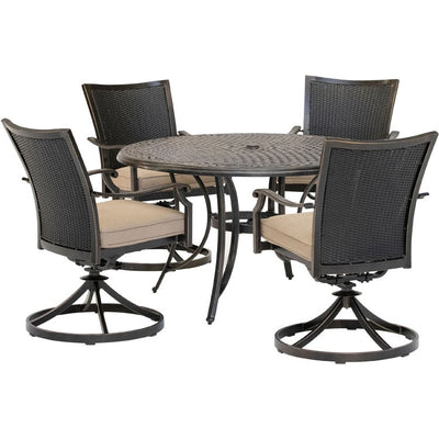 TRADDNWB5PCSWC-TAN Outdoor/Patio Furniture/Patio Dining Sets