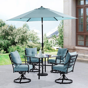 LAVDN5PCSW-BLU-SU Outdoor/Patio Furniture/Patio Dining Sets