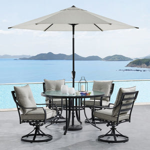 LAVDN5PCSWRD-SLV-SU Outdoor/Patio Furniture/Patio Dining Sets