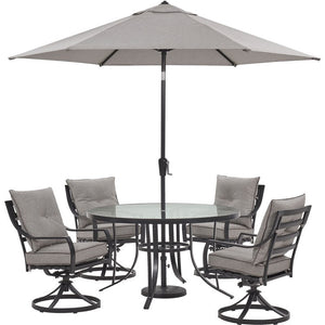 LAVDN5PCSWRD-SLV-SU Outdoor/Patio Furniture/Patio Dining Sets