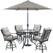 LAVDN5PCBR-SLV-SU Outdoor/Patio Furniture/Patio Dining Sets