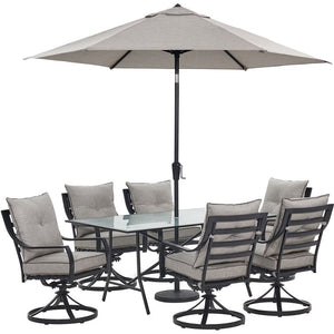 LAVDN7PCSW-SLV-SU Outdoor/Patio Furniture/Patio Dining Sets
