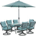 LAVDN7PCSW-BLU-SU Outdoor/Patio Furniture/Patio Dining Sets
