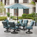 LAVDN7PCSW-BLU-SU Outdoor/Patio Furniture/Patio Dining Sets