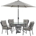 LAVDN5PCRD-SLV-SU Outdoor/Patio Furniture/Patio Dining Sets