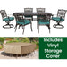 TRADDN7PCSW-BLU-HD Outdoor/Patio Furniture/Patio Dining Sets