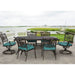 TRADDN7PCSW-BLU-HD Outdoor/Patio Furniture/Patio Dining Sets