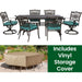 TRADDN7PCSW-BLU-HD Outdoor/Patio Furniture/Patio Dining Sets