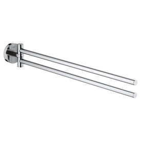 Essentials 18" Double Towel Bar with Pivoting Arms