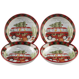 Home for Christmas Soup/Pasta Bowls Set of 4