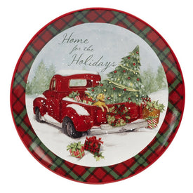 Home for Christmas 13" Round Platter