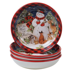 Magic of Christmas Snowman Soup Bowls Set of 4