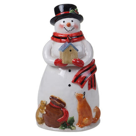 Magic of Christmas Snowman Cookie Jar Santa