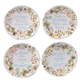 Christmas Story Canape Plates Set of 4