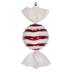 18.5" Red-White Stripe Wave Candy