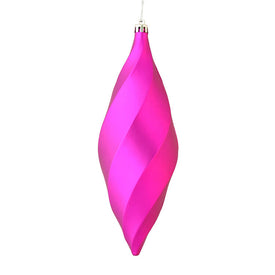 8" Fuchsia Matte Swirl Finials 6 Per Bag