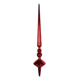 12" Red Shiny Cupola Finials 3 Per Bag