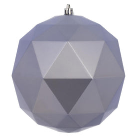 6" Lilac Matte Geometric Balls Ornaments 4 Per Bag