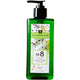Via Mercato Liquid Hand Soap No 8 - Clove, Vanilla & Orange