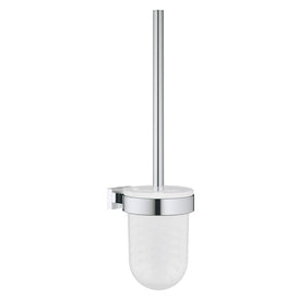 Essentials Cube Wall-Mount Toilet Brush with Holder