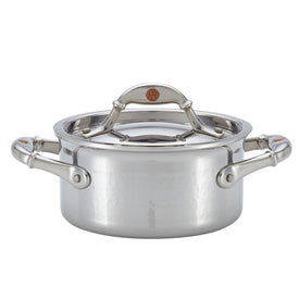 Symphonia Prima Hammered Stainless Steel Clad 2-Quart Covered Casserole