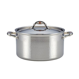 Symphonia Prima Hammered Stainless Steel Clad 8-Quart Covered Stockpot