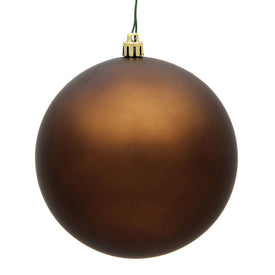 12" Mocha Matte Ball Ornament