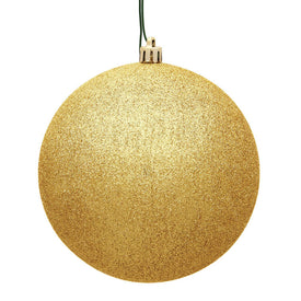 2.4" Honey Gold Glitter Ball Christmas Ornaments 24 Per Bag