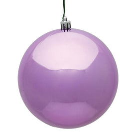 6" Orchid Shiny Ball Christmas Ornaments 4 Per Bag