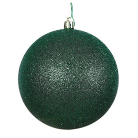 2.4" Emerald Glitter Ball Christmas Ornaments 24 Per Bag