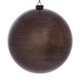 8" Pewter Wood Grain Ball Ornaments 2 Per Pack