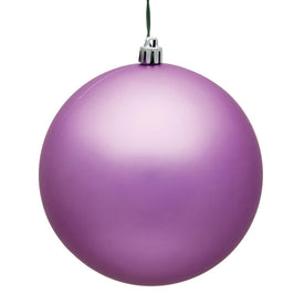 6" Orchid Matte Ball Christmas Ornaments 4 Per Bag