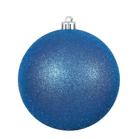 2.4" Blue Glitter Ball Christmas Ornaments 24 Per Bag