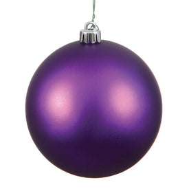 12" Plum Matte Ball Ornament