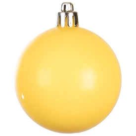2.4" Yellow Shiny Ball Ornaments 24-Pack