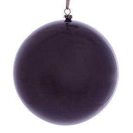 6" Burgundy Wood Grain Ball Ornaments 3 Per Pack