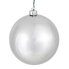 12" Silver Shiny Ball Ornament