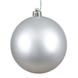 10" Silver Matte Ball Ornament