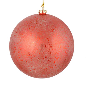 3" Red Glitter Clear Ball Ornaments 12 Per Bag