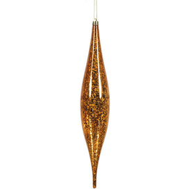 13" Copper Mercury Rain Drop Ornaments 2 Per Bag