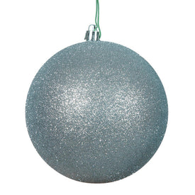 2.4" Silver Glitter Ball Christmas Ornaments 24 Per Bag
